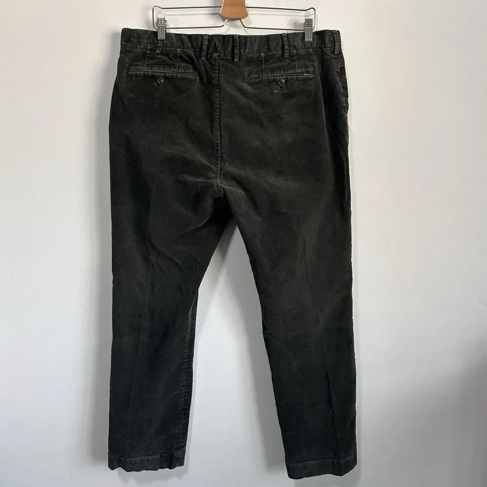 Polo Ralph Lauren Stretch Classic Fit Mens Corduroy Pants 40x30 (38x29) Green - Picture 7 of 10